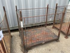You are bidding on a Steel Stacking Stillage W/ Removable Posts & Sides.