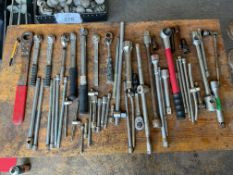 50 x Ratchets, Torque Wrenches Extensions Etc From MOD