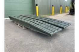 Heavy duty aluminium ramps, recently released from UK MoD, ideal for low loaders, loading ramps