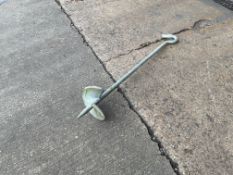 1 x Heavy duty Galvanised Ground Anchor.