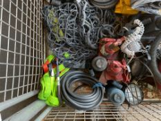 1 x Stillage of Tools, Padlocks, Land rover Jacks, Airlines, Cargo Nets. Etc