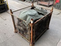 1 x Stillage of Vehicle Canvas Sheets Bedford Leyland Daf Trailers Etc. From Mod