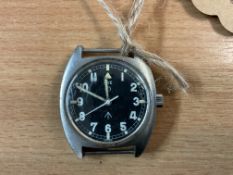 V Rare CWC Mechanical British Army W10 Service Watch Nato Marks Date 1979, * Tested Working *
