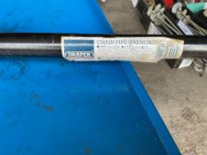 Draper Chain Pipe Wrench 1100mm Length 40-165mm pipe capacity