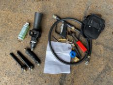 1 x Intelagard Hose Extinguisher Nozzle, Gun, 3 x 4 X Attachments, Foaming Nozzle & foam Liquid.