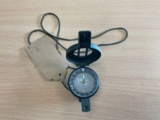 Francis Barker M88 British Army Prismatic Compass in Mils, S/N 16991 Nato Numbers