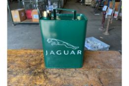 Jaguar Hand Painted unused 1 Gall Fuel/Oil Can with Brass Cap