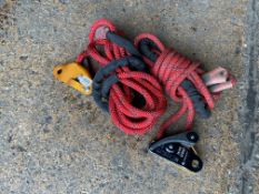 2 x Petzl Grillon positioning lanyard for climbing/ working at heights.