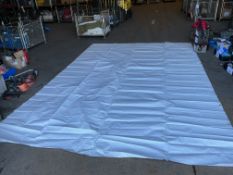 1 x Unissued 5m x 3.5m tarpaulin Sheet.