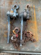 2 x 7.5 Tonne Morris Leva Lift From MOD Workshop