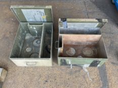 2 x Heavy Duty Aluminium Boxes From Mod 55 x 45 x 30cm
