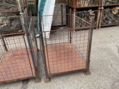 You are bidding on a Steel Stacking Stillage W/ Removable Posts & Sides.