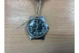 Rare CWC 0555 Royal Marines Service Watch Nato Marks, Dated 1995,Scratchs to Glass