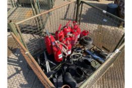 1 x Stillage of Tools, Fire Extinguishers, Snorkels, Straps Etc