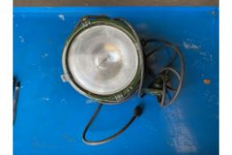 1 x Unissued FV 15907 British Army Search Light C/w Mount, Fittings, Lead and Plug.