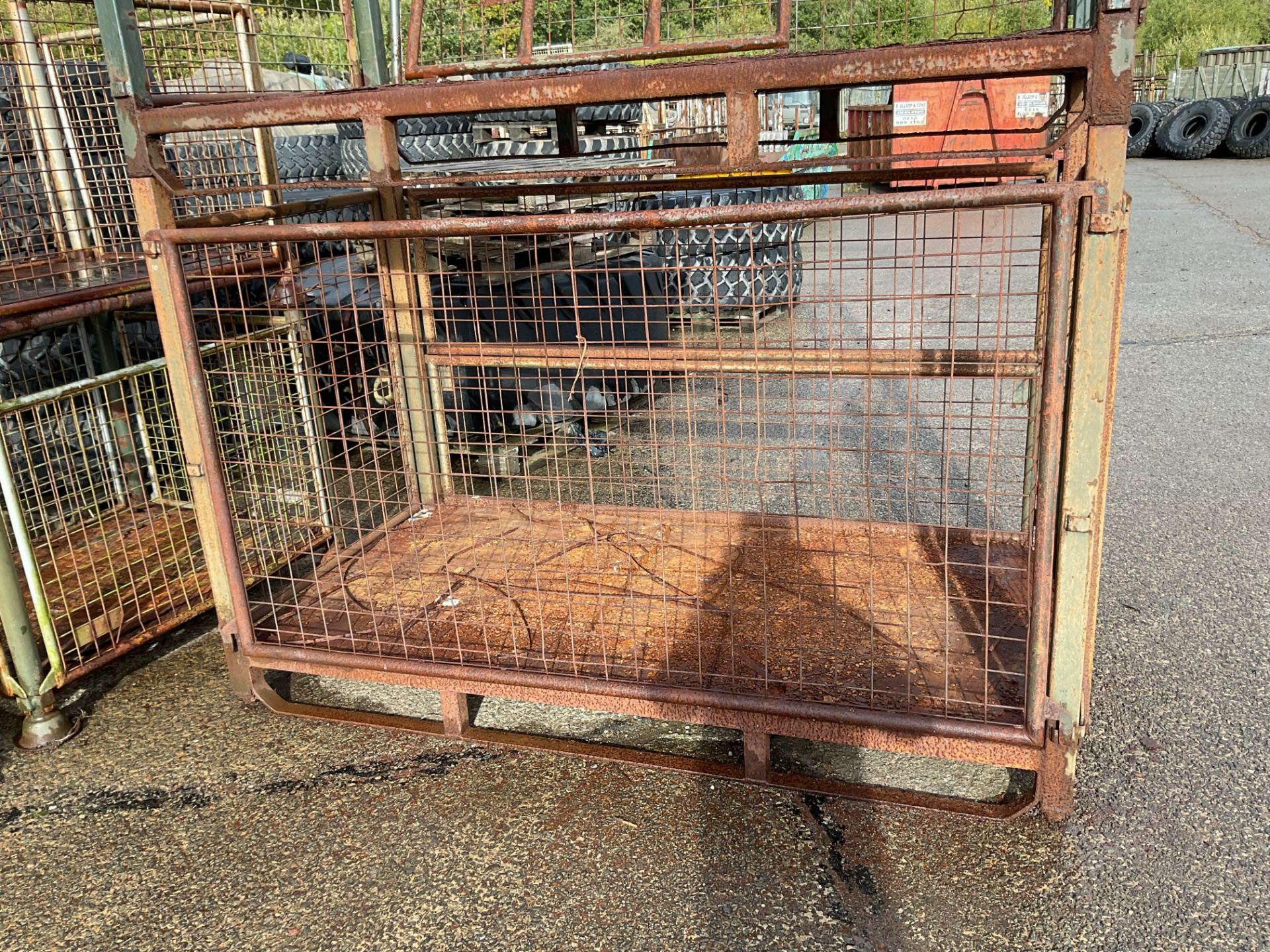 Heavy Duty MOD Steel Stacking Stillage w/ Removeable Side Bars & Corner Posts