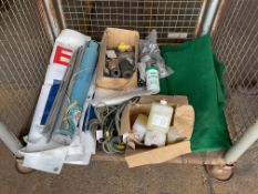 1 x Stillage RAF Banners, Green Baize Cloth Labels, Hand Cleaner etc