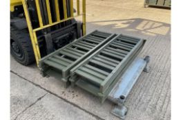 1 x Unissued Pair of Aluminium 2m Gap Folding Crossing Ramps