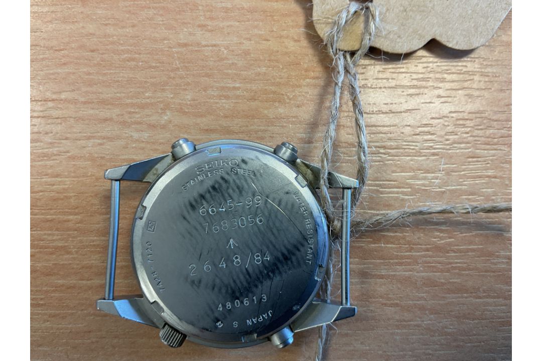 Seiko Gen 1 Pilots Chrono RAF Harrier Force Issue. Nato Markings, Date 1984 - Image 3 of 4