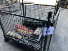 1X STILLAGE OF RECOVERY EQU. INC TOW ROPES, WHEEL CHOCKS, TOOLS, ETC