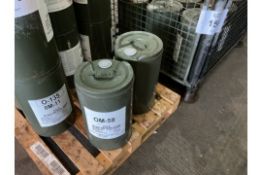 2x OM-58, mineral based compressor lubricating oil. Also can be applied for miscellaneous equipment