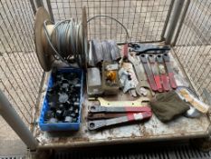 1 x Stillage of Electrical Fittings, Cable, Tools, etc