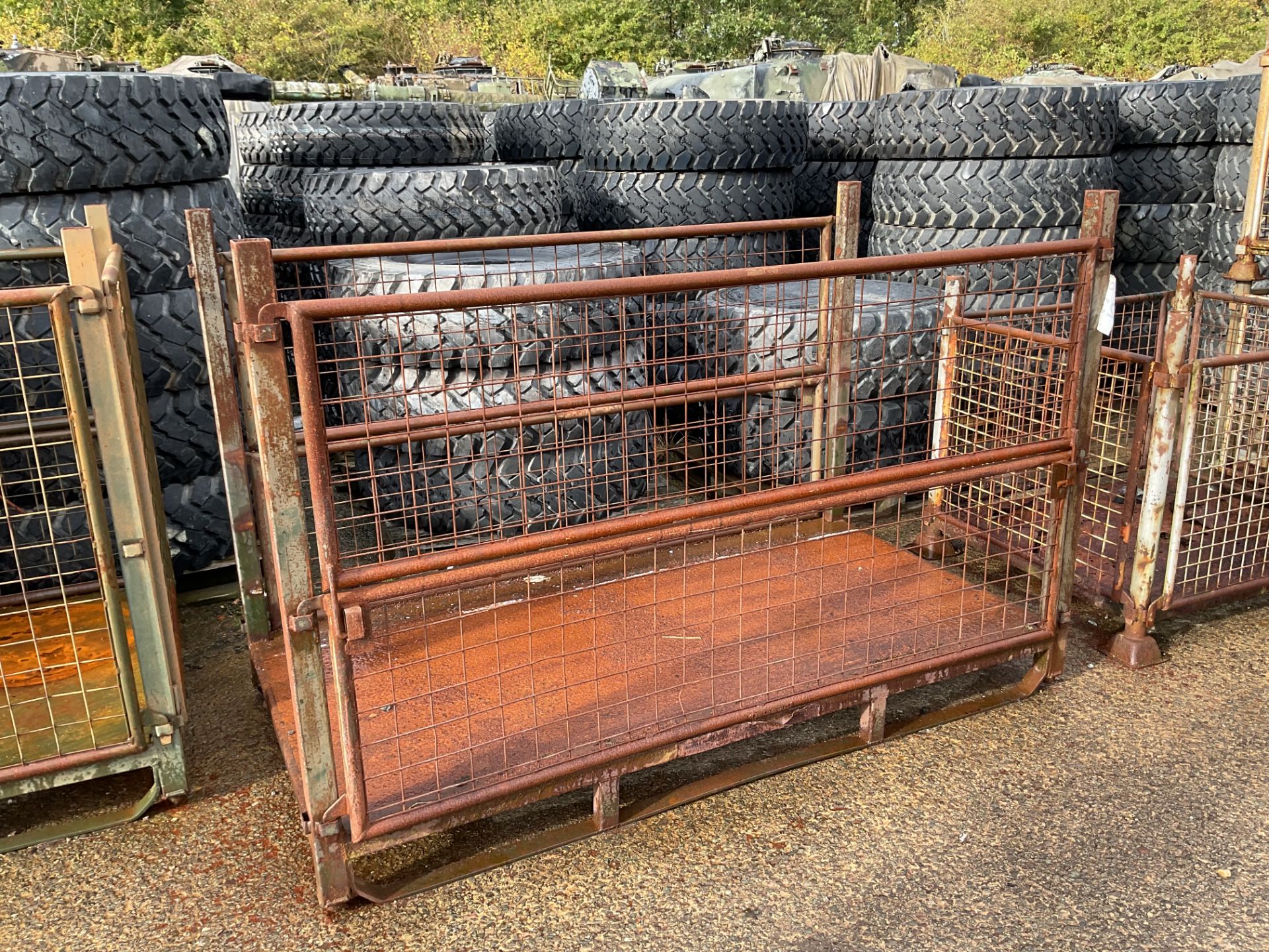 Heavy Duty MOD Steel Stacking Stillage w/ Removeable Side Bars & Corner Posts.