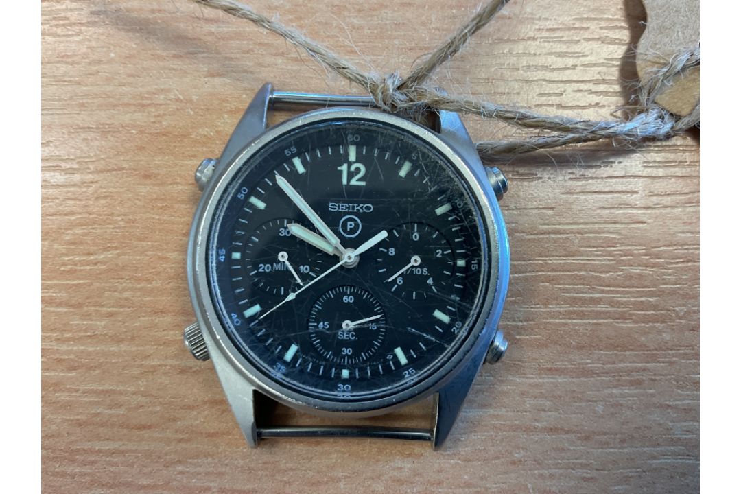 Seiko Gen 1 Pilots Chrono RAF Harrier Force Issue. Nato Markings, Date 1984 - Image 1 of 4