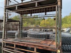 Heavy Duty MOD Steel Stacking Stillage w/ Removeable Side Bars & Corner Posts