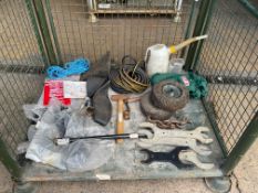 1 x Stillage of Tools, Air Lines, Wheel Chocks etc