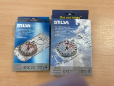 5x Unissued Silva Map Reading Compass original box