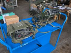 Clansman UK/RT 320 HF Transmitter Receiver c/w 2 Spare Batteries and Accessories