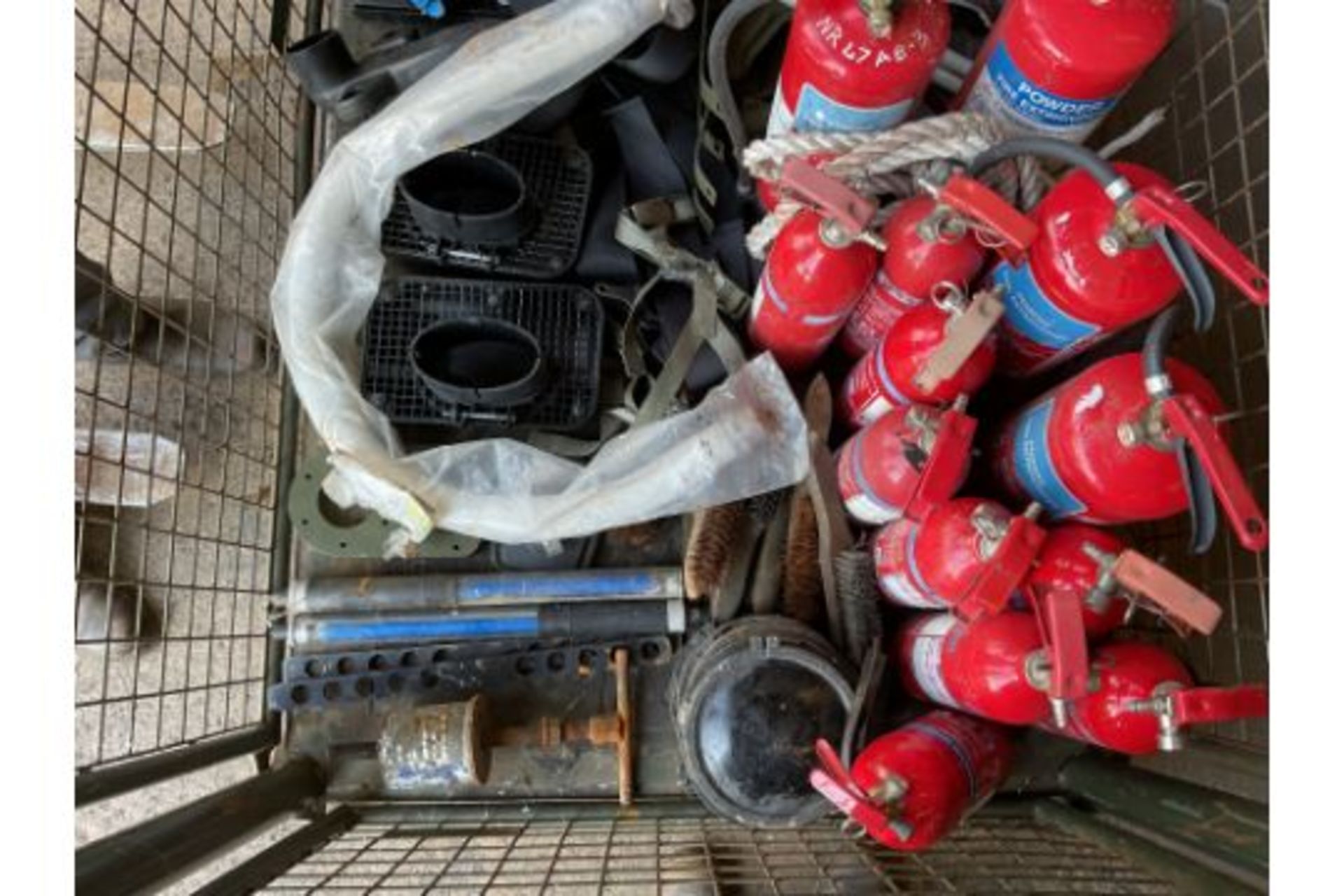1 x Stillage of Tools, Fire Extinguishers, Snorkels, Straps Etc - Image 6 of 8