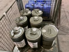 7x OM-100, high grade mineral oil based lubricating gear oil, light service. 25L from MoD Store