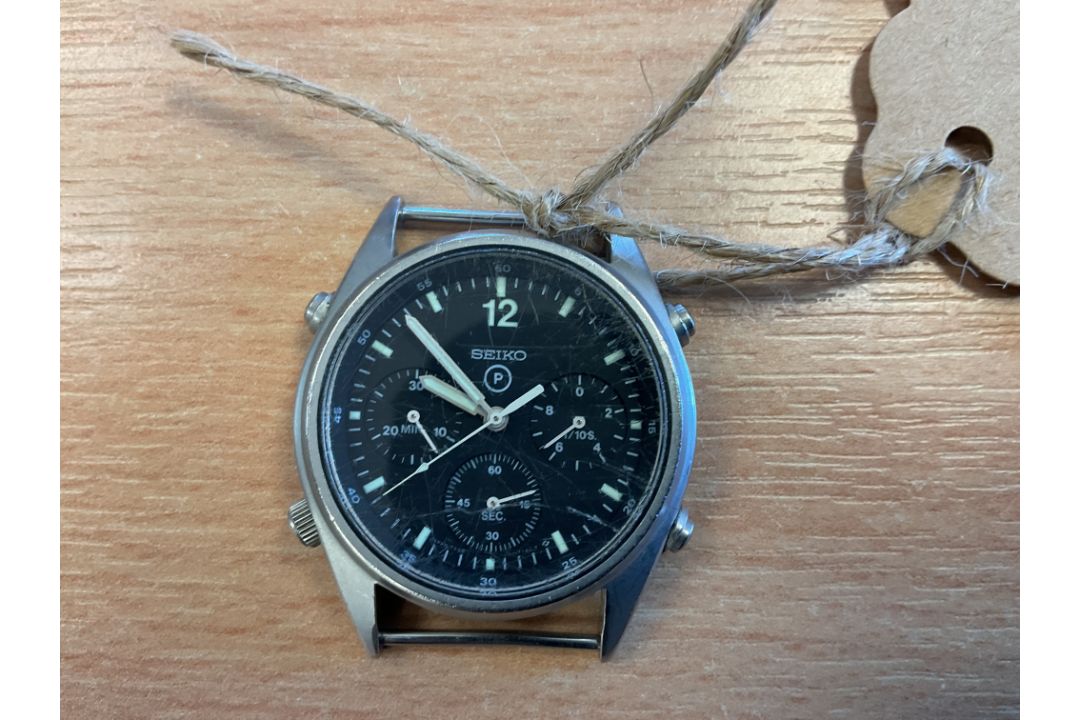 Seiko Gen 1 Pilots Chrono RAF Harrier Force Issue. Nato Markings, Date 1984 - Image 2 of 4