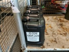 3 x OEP-220, a high performance gear oil for extreme pressures. 20L, from MoD Store