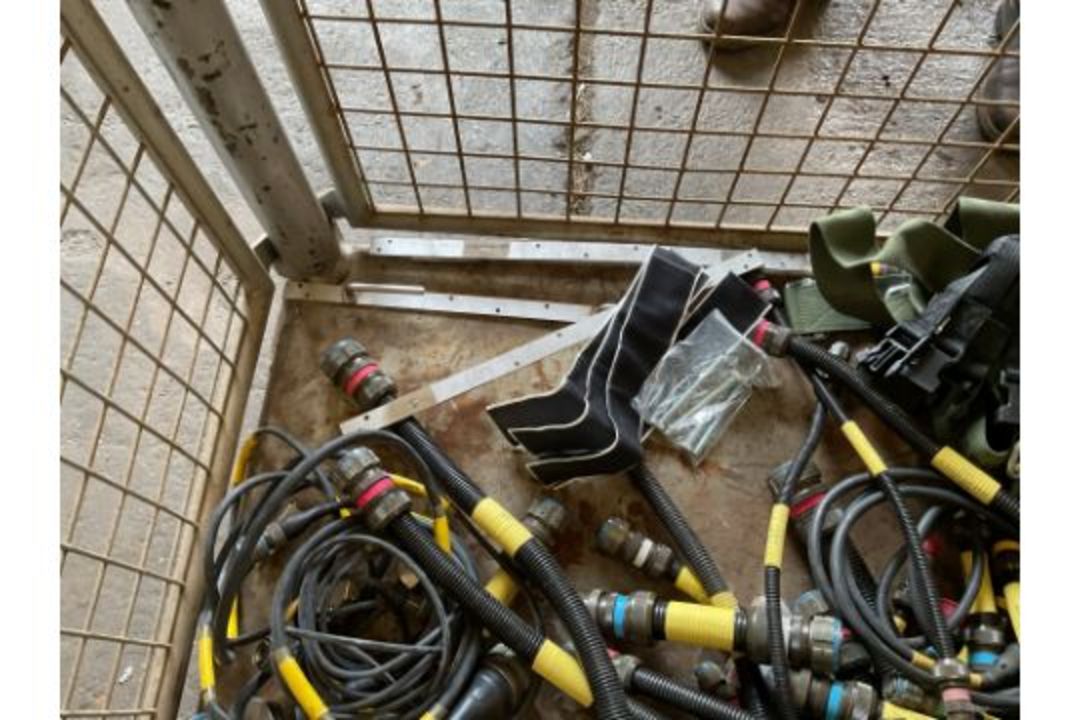 1 x Stillage of radio leads, straps etc. - Image 2 of 4