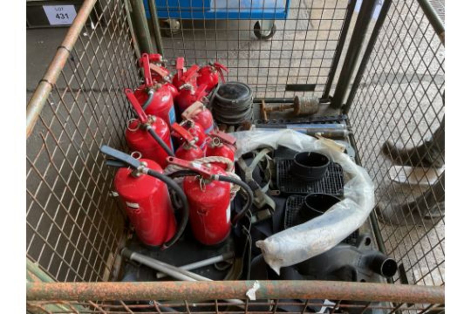 1 x Stillage of Tools, Fire Extinguishers, Snorkels, Straps Etc - Image 8 of 8