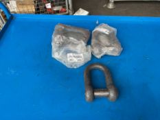 3 x New Unissued 3.75 ton D Shackles from MoD