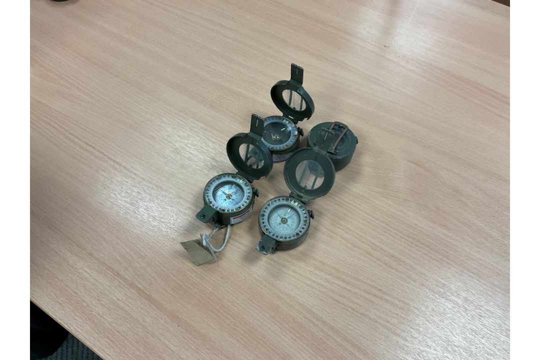 4 x Stanley London British Army Prismatic Compasses - Image 2 of 3