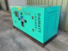 Unissued 2023 Damatt CA 30 37.5 KVA 3/single phase 400/230 VDiesel Generator