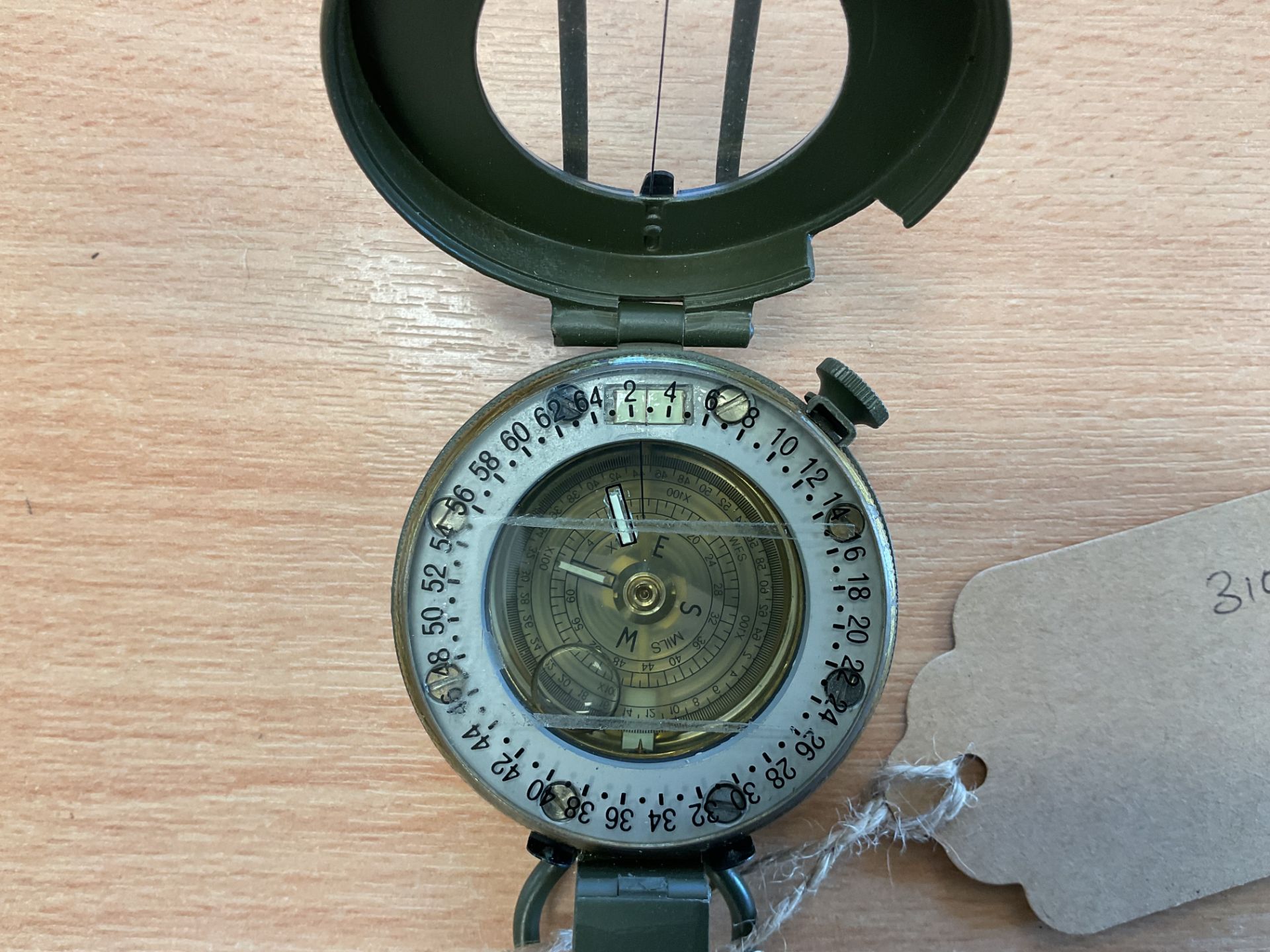 Stanley London British Army Brass Prismatic Compass Nato Markings - Image 2 of 4