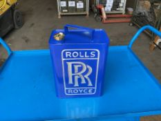 New Hand Painted Rolls Royce 1 Gall Fuel/Oil Can with Brass Cap