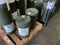 2x OM-58, mineral based compressor lubricating oil. Also can be applied for miscellaneous equipment