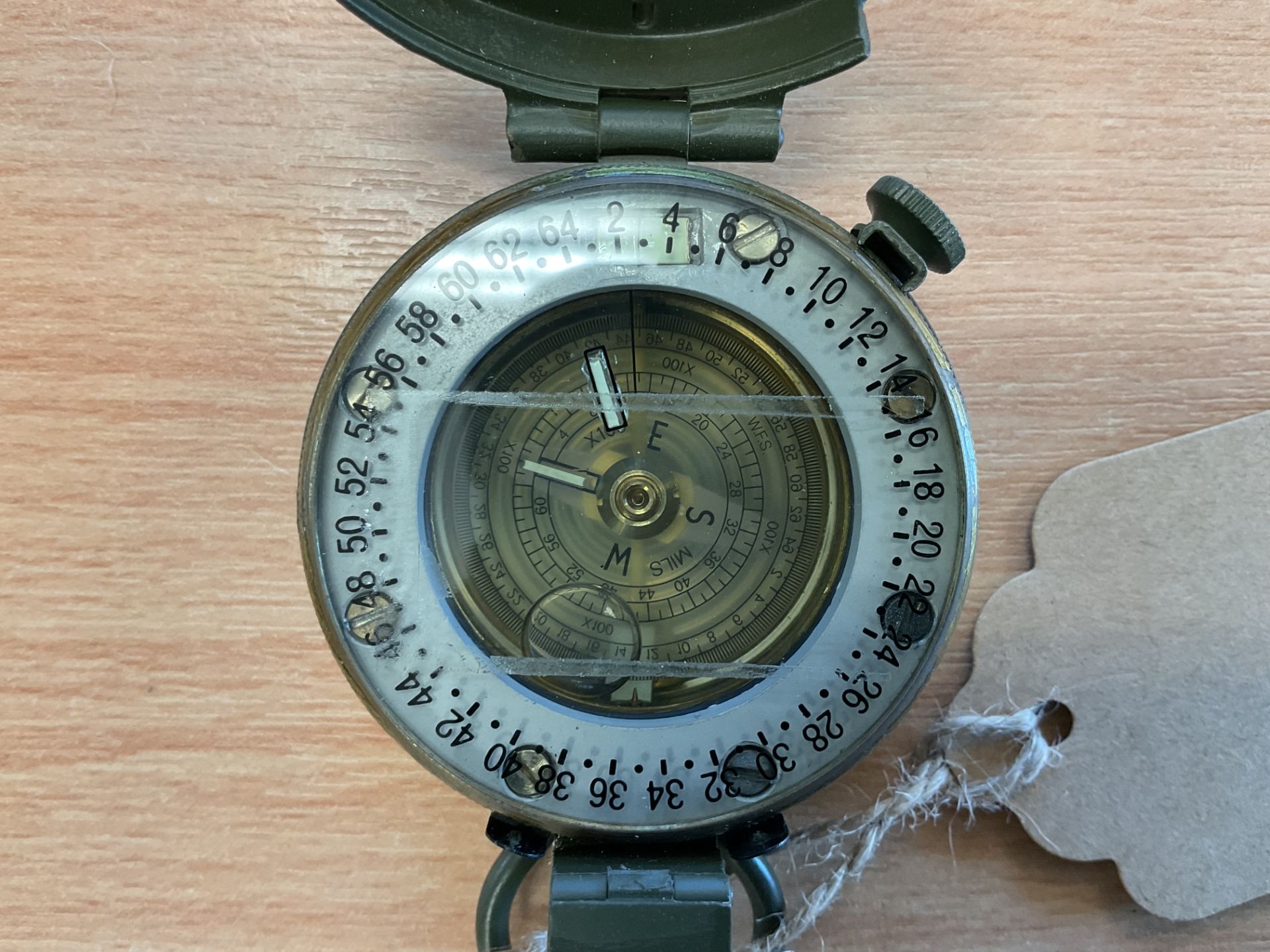Stanley London British Army Brass Prismatic Compass Nato Markings - Image 3 of 4