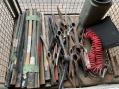 30 x British Army Picks & Helves Plus Air Line Marker Boards etc