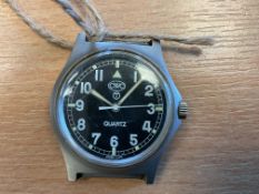CWC 0552 Royal Marines / Navy Service Watch Nato Marks, Date 1990, * GULF WAR 1 ISSUE *