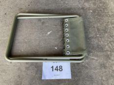 NEW UNISSUED BRITISH ARMY FOLDING CANVAS STOOL ORIGINAL PACKING