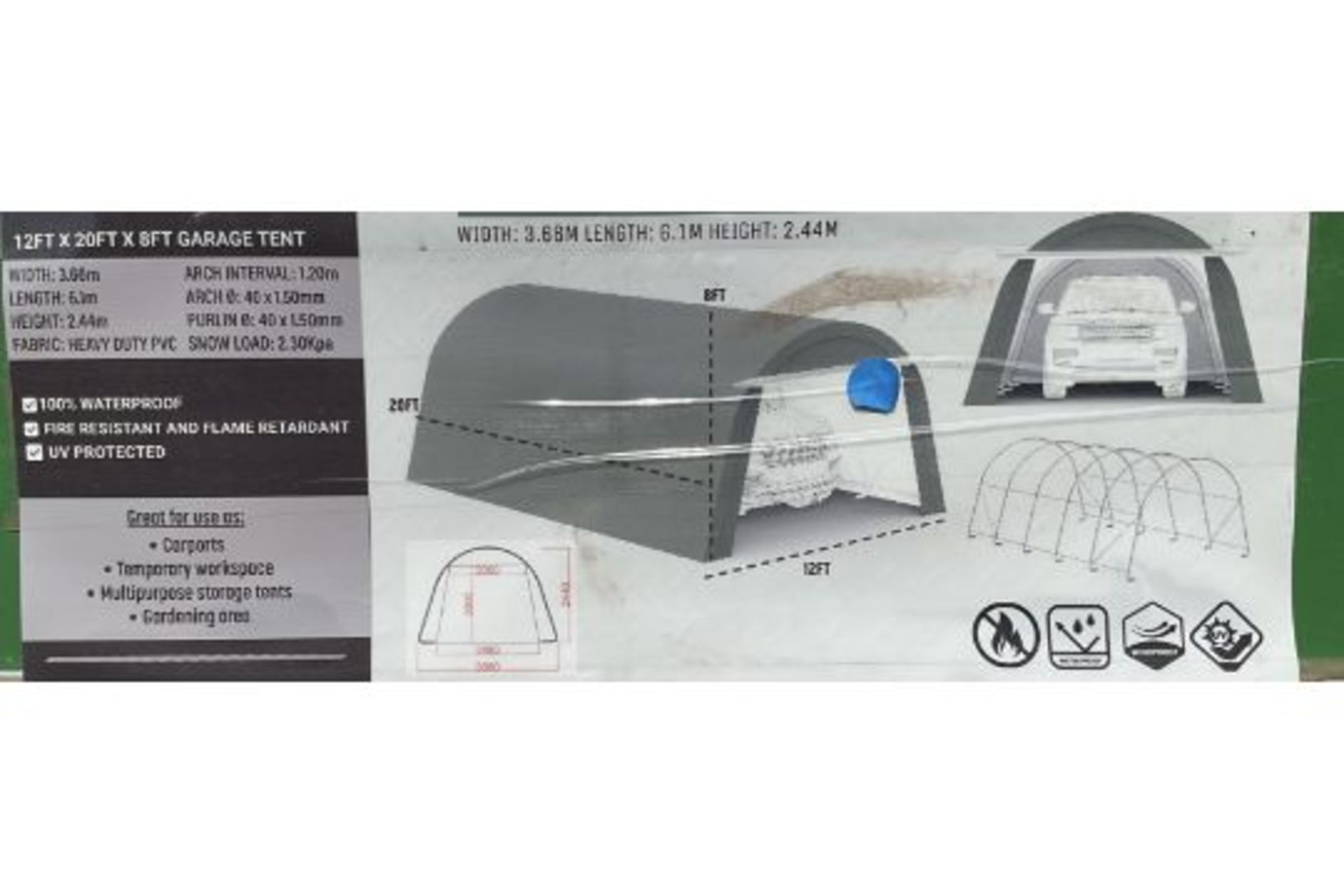 1 x New Unused Multipurpose Storage Building 20 ft long 12 ft wide 8 ft high