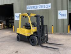 HYSTER H 2.5FT Diesel Fork Lift Truck.3 stage container mast FFL From MOD